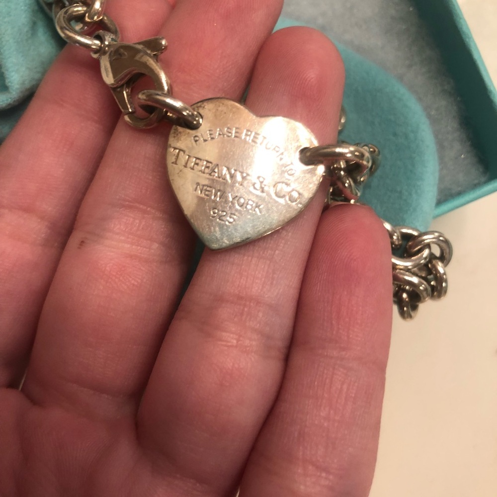 Authentic Tiffany & Co silver heart necklace